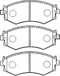 Комплект тормозных колодок AISIN B1N020